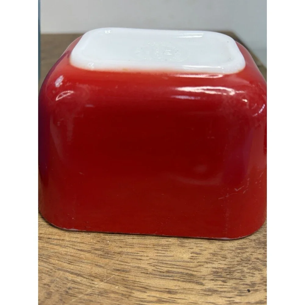 Pyrex Primary Colors 3 Pc Refrigerator Dishes 501 502 Vintage No Lids Red Blue